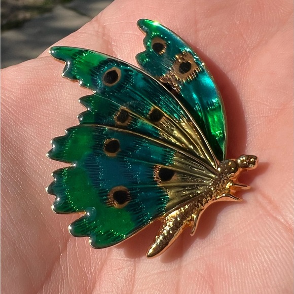VINTAGE Butterfly Brooch - Picture 1 of 2